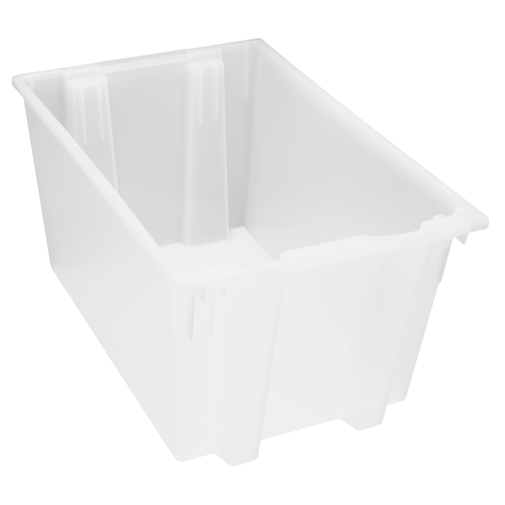 Quantum Clear Genuine Stack and Nest Tote, 15in., Model# SNT300CL